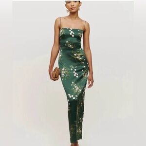 Reformation Silk Frankie Dress in Buena